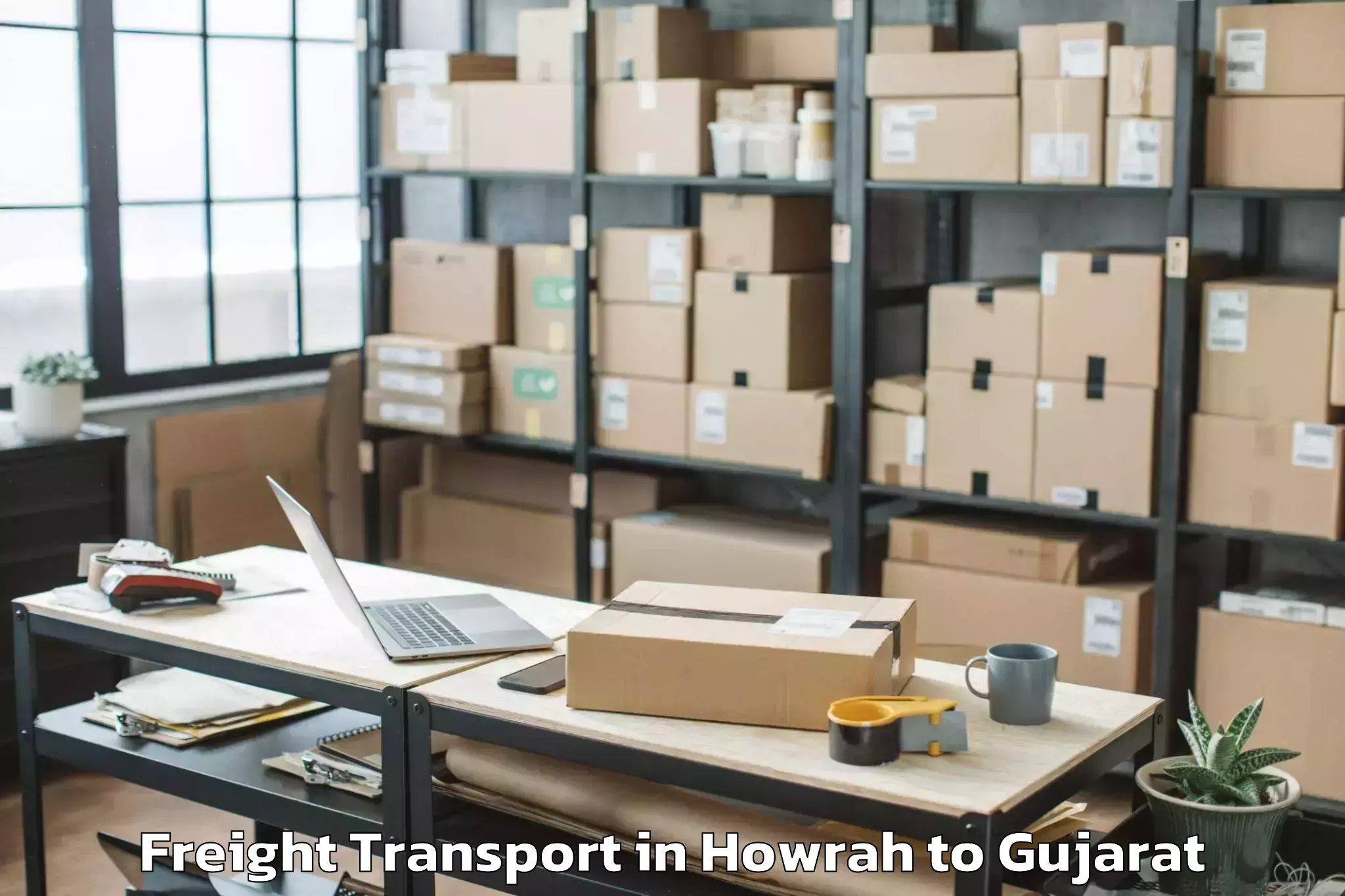 Professional Howrah to Waghodia Freight Transport